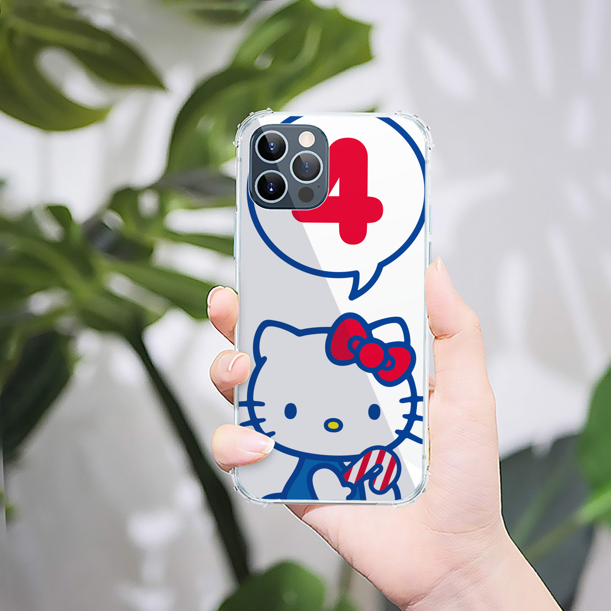 （画像用） Hello Kitty ハローキティ 【iPhone 12シリーズ対応】透明スマホケース（クリアソフトケース）
